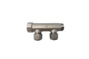Pex-systemer - Pettinaroli fordelerrør messing tea 2 x 16 mm afgrening - BI-502AT