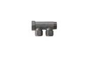 Pex-systemer - Pettinaroli fordelerrør messing tea 2 x 15 mm afgrening - BI-202PT-15/10