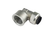 Pex-systemer - Roth Vinkel 90° 22 mm x 3/4" muffe rustfrit stål - 17046605.022