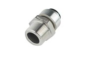 Pex-systemer - Roth Overgang rustfrit stål 15 mm x 1/2" nippel - 17046601.315