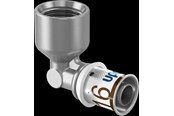 Alu-pex systemer - Uponor s-press plus presvinkel 90° muffe/muffe 25 mm x 1 - 1070543
