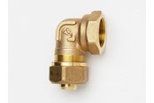 Kompressionsfittings - IMI Hydronic Vinkel kompression ta 90° 20 mm x 1/2 muffe - 53605020