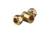 Komprimeringsbeslag - Vsh Fabrieken Vsh kompression tee muffe 22 mm x 1/2x22 mm - 0869541