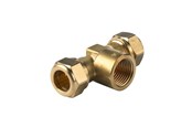 Komprimeringsbeslag - Vsh Fabrieken Vsh kompression tee muffe 22 mm x 3/4x22 mm - 0869550