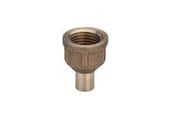 Kobberrør og fittings - Viega Indstiksstykke nippel/muffe 22 mm x 1/2" rødgods - 112455
