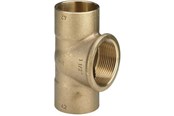 Kobberrør og fittings - Viega T-stykke 28 x 1/2" x 28 mm rødgods - 103453
