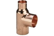 Kobberrør og fittings - Viega T-stykke 22 x 22 x 18 mm kobber - 104702