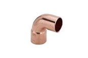 Kobberrør og fittings - Viega Vinkel 90° nippel/muffe 22 mm kobber - 100933