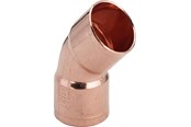 Kobberrør og fittings - Viega Bøjning 45° muffe/muffe 18 mm kobber - 101077