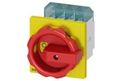 Komponenter til tavler og kasser - Siemens Nødafbryder 4 polet 16a7,5kw rød og gul greb 3ld2003-1tl53 - 3LD2003-1TL53