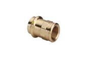Pressrør og fittings - Viega Profipress G overgang 22 x 3/4" muffe/muffe rødgods - 346423