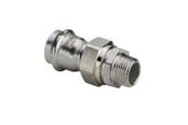 Pressrør og fittings - Viega Sanpress Inox overgangsforskruning 22 x 3/4" Rustfritstål/blank, 438302 - 438302