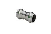 Pressrør og fittings - Viega Sanpress inox muffe 18 mm rustfrit stål - 436162
