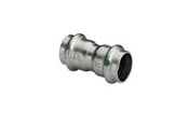 Pressrør og fittings - Viega Sanpress inox muffe 22 mm rustfrit stål - 436179