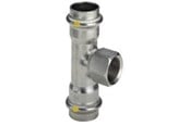 Pressrør og fittings - Viega Sanpress Inox T-stykke 18 mm x 3/4" x 18 mm rustfrit stål - 437169