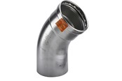 Pressrør og fittings - Viega Sanpress Inox XL bøjning 45° 76,1 Rustfritstål/blank, 482688 - 482688