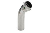 Pressrør og fittings - Viega Sanpress Inox bøjning 45° 35 Rustfritstål/blank, 435424 - 435424