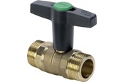 Fittings - Viega Easytop kuglehane nippel/nippel 3/4" rødgods - 746940