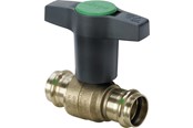 Fittings - Viega Easytop kuglehane 18 mm rødgods - 746384