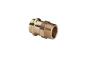 Pressrør og fittings - Viega Sanpress overgang 54 x 1 1/2" muffe/nippel rødgods - 314668