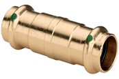 Pressrør og fittings - Viega Sanpress skydemuffe 42 mm rødgods - 131494