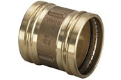 Pressrør og fittings - Viega Sanpress XL muffe 76,1 mm rødgods - 350598