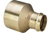 Pressrør og fittings - Viega Sanpress XL reduktion 76,1 x 54 mm rødgods - 354664