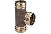 Pressrør og fittings - Viega Sanpress XL T-stykke 76,1 x 54 x 76,1 mm rødgods - 354398