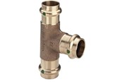 Pressrør og fittings - Viega Sanpress T-stykke 22 x 15 x 15 mm rødgods - 121600