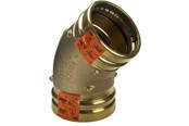 Pressrør og fittings - Viega Sanpress XL bøjning 45° 76,1 Rødgods/blank, 351342 - 351342