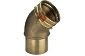 Pressrør og fittings - Viega Sanpress XL bøjning 45° 76,1 Rødgods/blank, 353681 - 353681