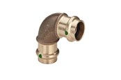 Pressrør og fittings - Viega Sanpress bøjning 90° 22 Rødgods/blank, 104818 - 104818