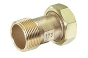 Fittings - Kemper forskruning med 3/4" omløber og 1/2" nippel rødgods - 4760801500