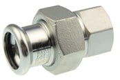 Pressrør og fittings - Vsh Fabrieken Vsh forskruning muffe/muffe 54 mm x 2 rustfri - 6192111