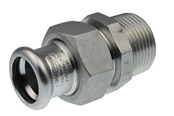 Pressrør og fittings - Vsh Fabrieken Vsh forskruning muffe/nippel 22 mm x 1/2 syrefast - 6192164