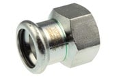 Pressrør og fittings - Vsh Fabrieken Vsh overgang muffe/muffe 54 mm x 11/2 syrefast - 6190569