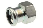 Pressrør og fittings - Vsh Fabrieken Vsh overgang muffe/muffe 35 mm x 1 syrefast - 6190514