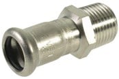 Pressrør og fittings - Vsh Fabrieken Vsh overgang muffe/nippel 76,1 mmx21/2 syrefast - 6204759