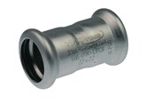 Pressrør og fittings - Vsh Fabrieken Vsh skydemuffe 22 mm syrefast - 6191306