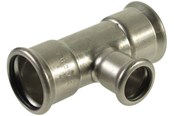 Pressrør og fittings - Vsh Fabrieken Vsh tee muffe/muffe/muffe 108x22x108 mm syrefast - 6204451