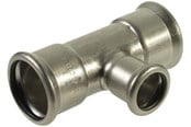 Pressrør og fittings - Vsh Fabrieken Vsh tee muffe/muffe/muffe 76,1x28x76,1 mm syrefast - 6204352
