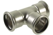 Pressrør og fittings - Vsh Fabrieken Vsh tee muffe/muffe/muffe 76,1 mm syrefast - 6204319