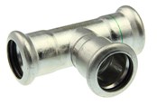Pressrør og fittings - Vsh Fabrieken Vsh tee muffe/muffe/muffe 18 mm syrefast - 6191372
