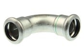 Pressrør og fittings - Vsh Fabrieken Vsh bøjning 90° muffe/muffe 15 mm syrefast - 6190206
