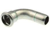 Pressrør og fittings - Vsh Fabrieken Vsh bøjning 90° muffe/nippel 18 mm syrefast - 6190351