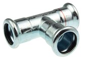 Pressrør og fittings - Vsh Fabrieken Vsh tee muffe/muffe/muffe 108 mm fz - 6206464