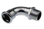 Pressrør og fittings - Vsh Fabrieken Vsh bøjning 90° muffe/nippel 22 mm x 3/4 fz - 6202011