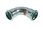 Pressrør og fittings - Vsh Fabrieken Vsh bøjning 90° muffe/muffe 89 mm fz - 6208048