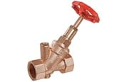 Fittings - Kemper Weser fristrømsventil muffe/muffe 1" rødgods - 1900202500