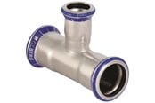 Pressrør og fittings - Geberit mapress tee 42x15x42mm presmf st rf/syref - 31216